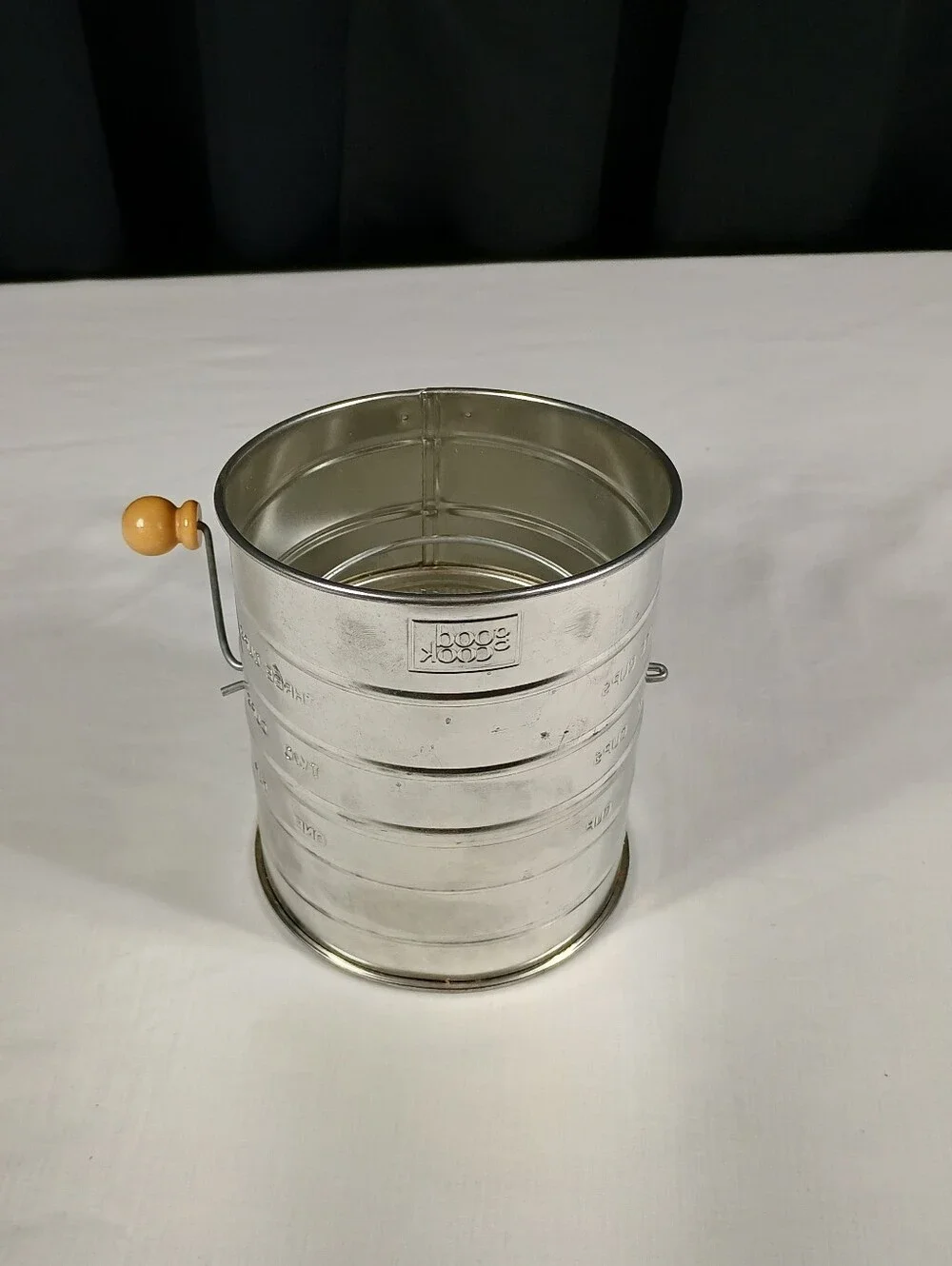 Good‎ Cook Metal Sifter Manual Crank Flour Sifter Baking Kitchen Tool